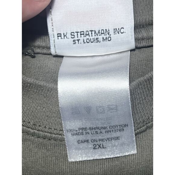 Vtg Harley Davidson POW MIA Motorcycle T-Shirt Tee 2XL Military USA Distressed - Picture 8 of 9